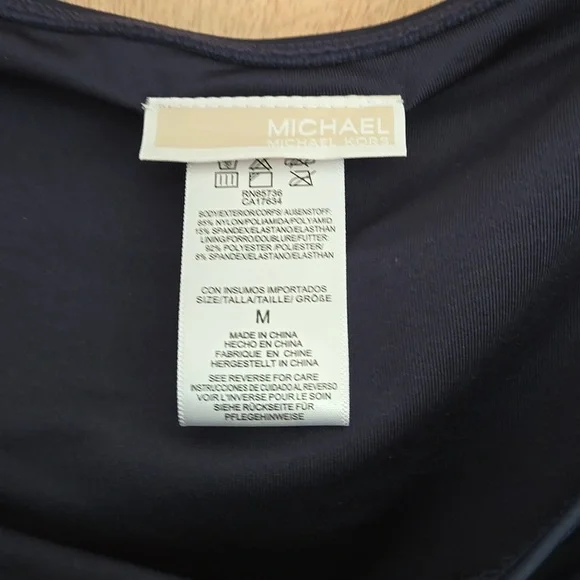 Michael Kors Navy Bikini with Gold Details - Picture 8 of 9